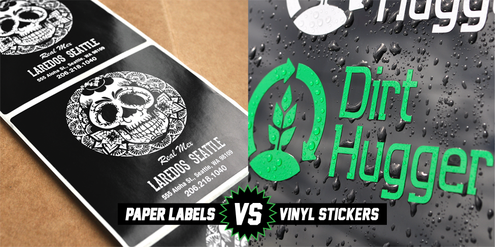 vs paper vinyl sticker vs Vinyl Paper